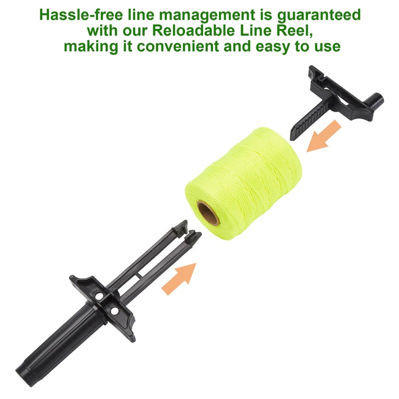 6 Roll Mason Line String Line - #18 Braided Nylon