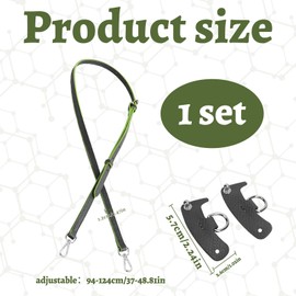 Watlikeup Leather Shoulder Strap Set,1PCS Replacement Adjustable Crossbody Bag Straps with 2PCS snap button,Carry Straps for Longchamp Mini Bag Straps,Bag Strap Extension(94-124 cm)