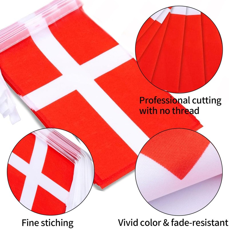 Denmark Flag Danish Flag, Small String Denmark Flags Mini Danish