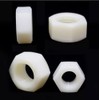 M8 (8mm) White Plastic Nuts Form-A Flat Nylon Washer (Pack