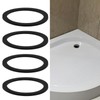 ECSiNG Pack of 4 90 mm Drain Siphon Replacement Rubber