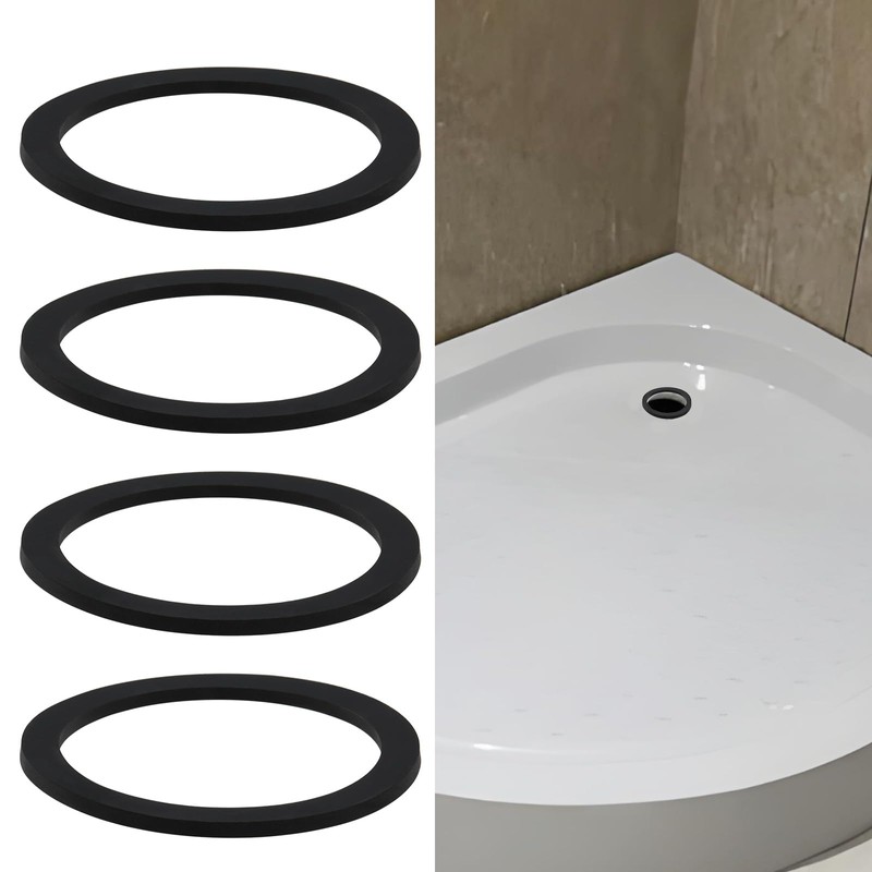 ECSiNG Pack of 4 90 mm Drain Siphon Replacement Rubber