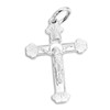 Crucifix Necklace Exquisite 925 Sterling Silver Men's Women's Jesus Cross