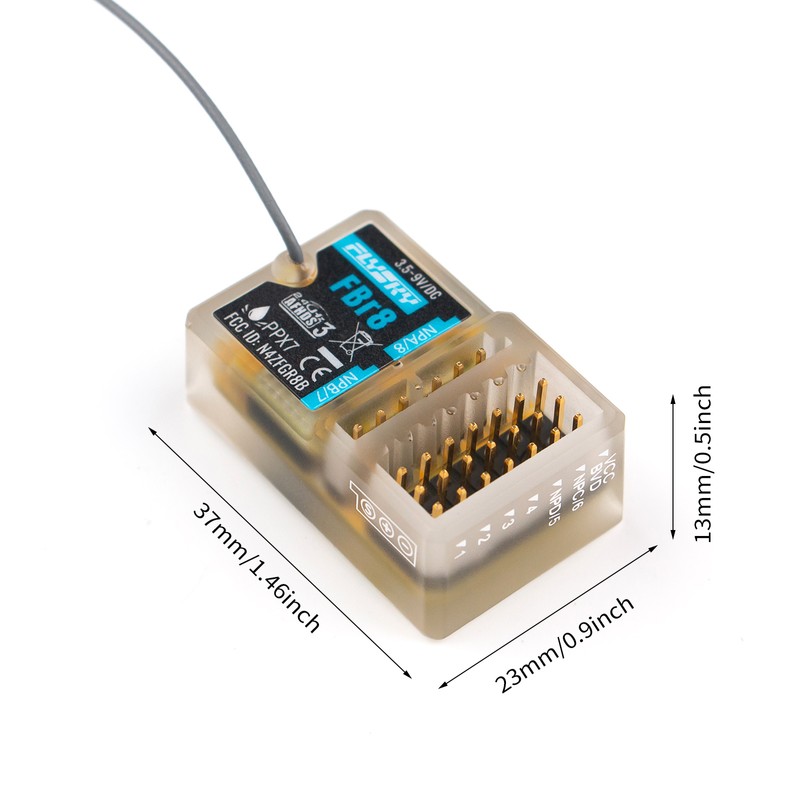 Flysky FBr8 2.4GHz 8CH Receiver AFHDS 3 System Supports Single