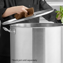 TrueCraftware- 60 qt. Stainless Steel Stock Pot Lid 18-1/2" Diameter x 1/2" Thickness- Heavy Duty Stock Pot Cover Stew Simmering Pot Soup Pot Lid for Soup Pasta Vegetable Oven Safe & NSF Certified