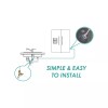 Metpure Ice Maker Fridge Install Kit – Stop Tee-Valve-3/8" Fittings,