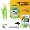3DActive 3D-FitBud Simple Pedometer with Clip and Lanyard A420S (Green)