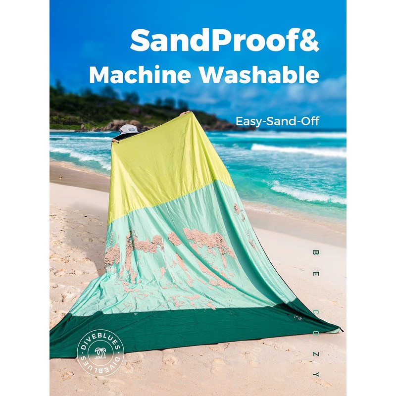 OCOOPA Beach Blanket, Sand-Free, Super Large, 280 x 300 cm,