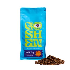 Goshen Coffee Roasters Whole Bean Bona Fide Blend | Medium Roast, Brewed or Espresso | Award-Winning, Natural and Washed | Chocolate, Syrupy, Dried Berry Flavors | 12 Oz Bag