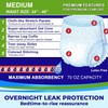 LivDry M Overnight Adult Diapers for Women and Men, Incontinence