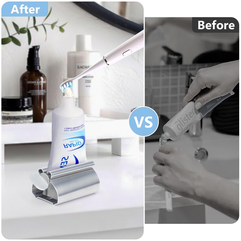 Zivacate Tube Squeezer, Toothpaste Tube Squeezer, Stainless Steel, Pack of