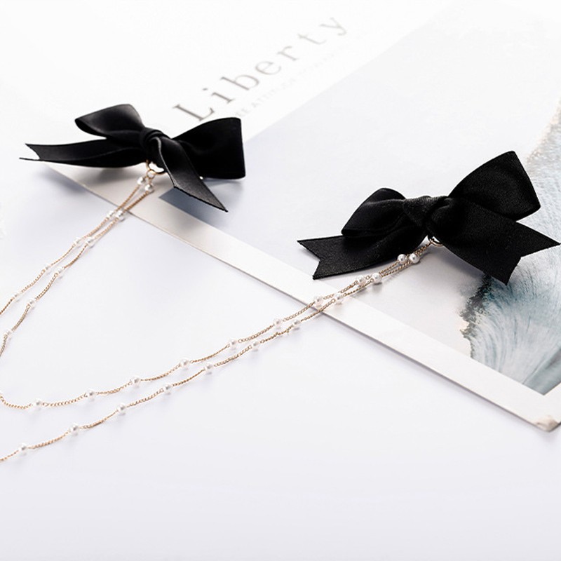4Pcs Bow Hairpins Metal Snaps Barrettes Hair Clips Accessories with