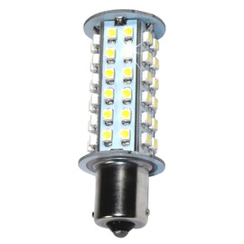 HQRP BA15s Bayonet Base 66 LEDs SMD 3528 LED Bulb Cool White for #1141#1156 Lance Travel Trailer Interior Light Replacement