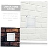 LABRIMP Dryer Vent Cover Louvered Exterior Wall Vent Hood for