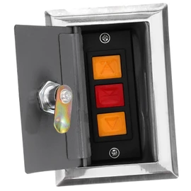 HOMSFOU Electric Rolling Shutter Door Push Button Switch Box Plastic Manual Remote Control Garage Door Gate Controller 5.1" x 3.5" x 2.4"