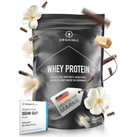 ORGAINIC Organic Whey Protein Powder, Organic Protein Powder from Germany, Grass Fed, 1000 g