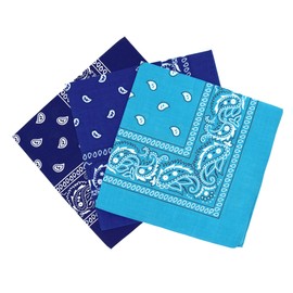 Laciteinterdite Set of 3 Paisley Bandanas for Men and Women, 57 x 57 cm - Multicolour - One size