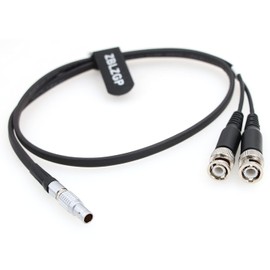 ZBLZGP Time Code Input Output Cable for Sound Devices XL-LB2 5 Pin Male to Dual BNC