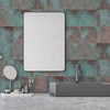 neukids distressed splashback metal rust, bronze blue splashbacks for kitchen,