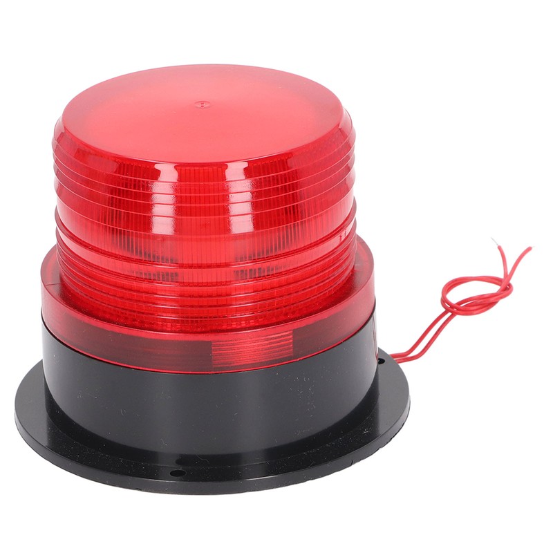 Round Red Warning Light Industrial Emergency LED Rotating Strobe Beacon
