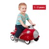 Radio Flyer Retro Rocket Ride-On Toy, Push Car with Sounds,