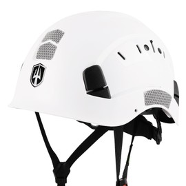 GREEN DEVIL Protective Helmet Work Helmet Hard Hat Adjustable ABS Safety Helmet Lightweight Ventilated Construction Helmet with EN 397 Industrial Helmet