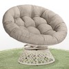 Bme 40" Ergonomic Wicker Papasan Chair with Soft Thick Density