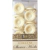 Better Home 12 Daisy Flower Deluxe Shower Hooks S" Shaped Fun Design Curtain Rings (Beige)