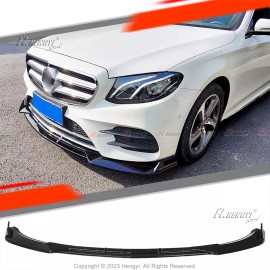 MAG For Mercedes W213 E Class 2017-2020 Front Bumper Lip Glossy Black Splitter Body