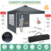 COBIZI 10x10 Pop Up Canopy Outdoor Ez Up Canopy Waterproof
