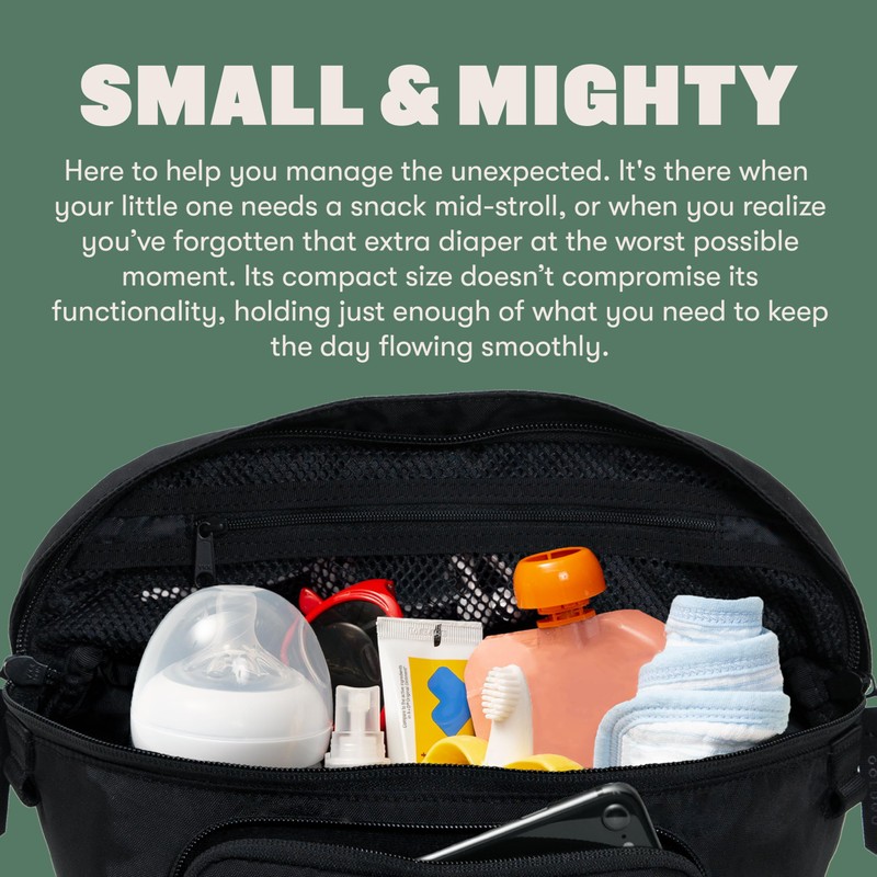 Colugo On-The-Go Stroller Organizer Insert with Zipper, Caddy with Cup