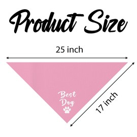 Wedding Dog Bandana, Best Dog Bandana, Pet Kerchief for Small Medium Dogs, Pink Pet Kerchief, Engagement Dogs Gift, Pets Scarf Triangle