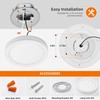 Hlite 7.5 Inch Flush Mount LED Ceiling Light with Night