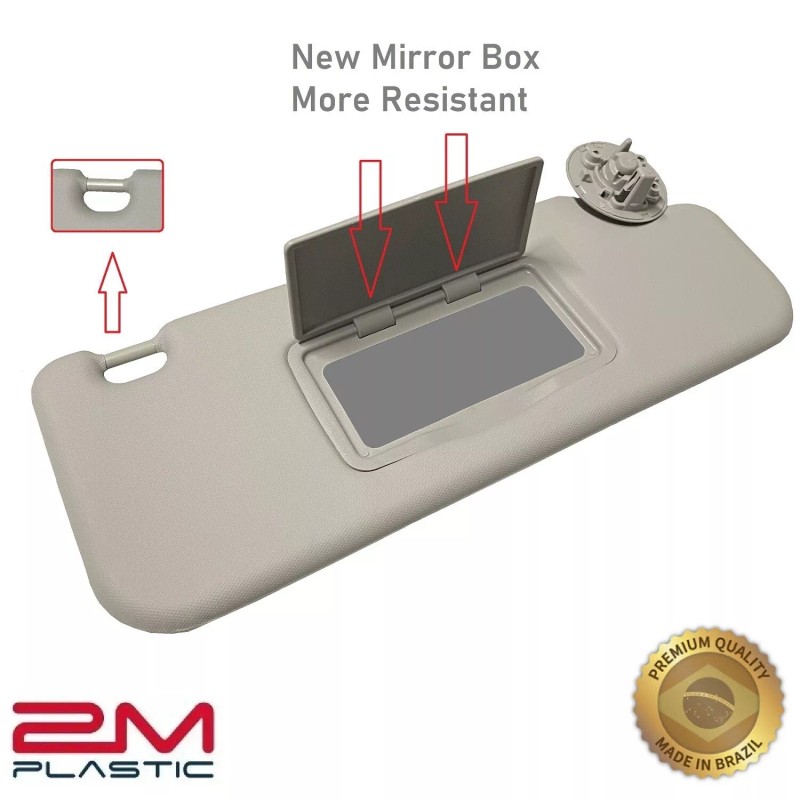 2MPLASTIC Sun Visor For Chevy CRUZE 2017 2018 Pair Set