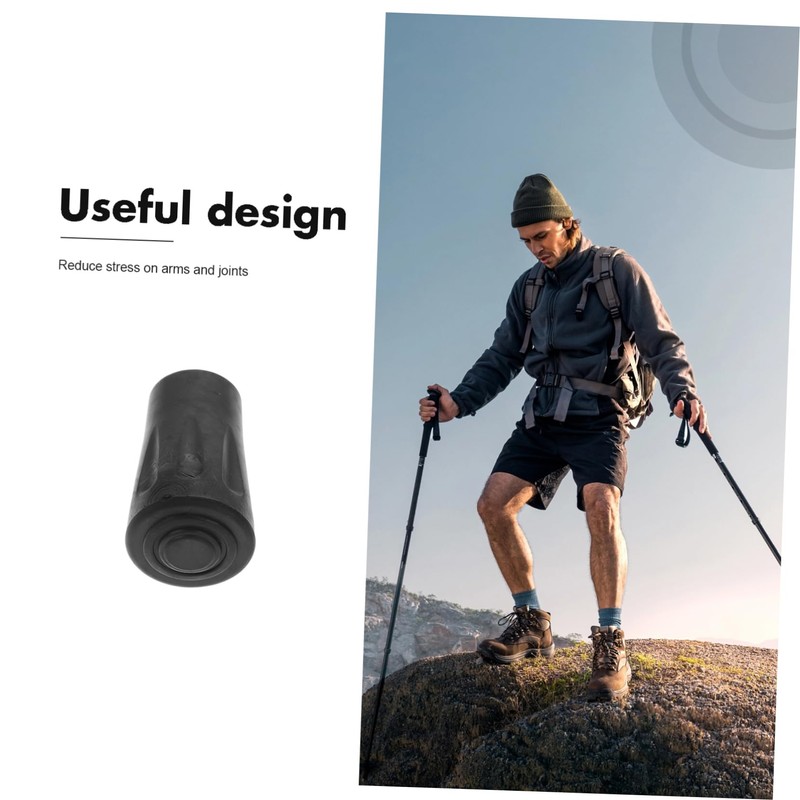 WHAMVOX 50pcs Rubber Tips for Trekking Poles Shock-Absorbing Wear-Resistant Covers