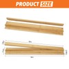 Set of 4 Mahjong Racks with Pushers, Bamboo Wood All-in-One