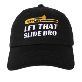 InnoBeta Trombone Gifts Cap for Men, Women, Funny Adjustable Embroidered Hat Baseball Cap Grey