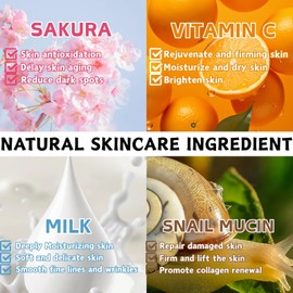 27PCS Pamper Gifts for Women - Teenage Girls Gifts - Skincare Set with Face Mask,Sleeping Face Mask,Face Serum,Face Cream,Body Cream,Lip Mask,Eye Patch - Birthday Gifts for Women - Skin Care Gift Set