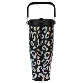 Zukro 40 oz Tumbler with Straw and Lid, No Sweat Stainless Steel Tumblers with Top Handle and Flip Straw, Leakproof Vacuum Insulated Water Bottle, Fit in Cup Holder, Keep Cold 24 Hours