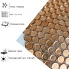 Tenedos HTC200 Copper Penny Round Glass Mosaic Tile, Copper Finish,