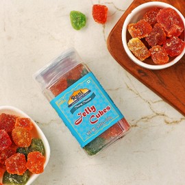 Rani Jelly Cubes 5.25oz (150g) Vacuum Sealed, Easy Open Top, Resealable Container ~ Indian Tasty Treats | Vegan | Gluten Friendly | NON-GMO | Indian Origin