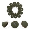 WOONEKY 12pcs Golf Iron Covers Thickened PU Leather Club Head