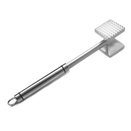 Meat Tenderizer Hammer Stainless Steel Meat Tenderiser Spiked & Flat Hammer Aluminum Alloy Meat Tenderizer Hammer Metal Mallet for Steak, Chicken, Poultry, Beef, Fish, Pork, Good Grips, Tool Used for