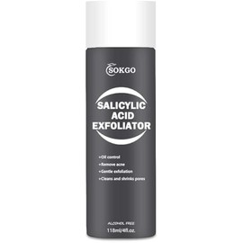 Salicylic Acid Exfoliator, Gentle BHA Exfoliating Toner, Facial Cleanser for Blackheads, Pores, Wrinkles, Acne, Fine Lines, for Women & Men