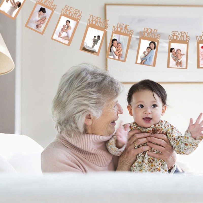HappyHome Garland Birthday Decoration Photo Frame 1st Anniversary Celebration Decoration