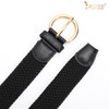 JASGOOD Women Braided Woven Elastic Stretch Belt Canvas Casual Belt