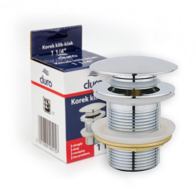 DURO CLICK-CLACK Sink Plug - Universal Pop Up Drain Plug