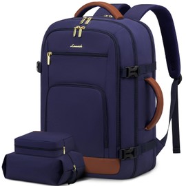 LOVEVOOK Travel Backpack For Women Flight Approved, 40L Large Carry On Backpack, Personal Item Travel Bag for Airplanes, Business 17 Inch Laptop Backpack, Weekender Overnight Daypack, With 2 Cubes