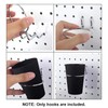 TopHomer 2Pcs Metal Pegboard Organizer Hook Ring Style Orifice Plate