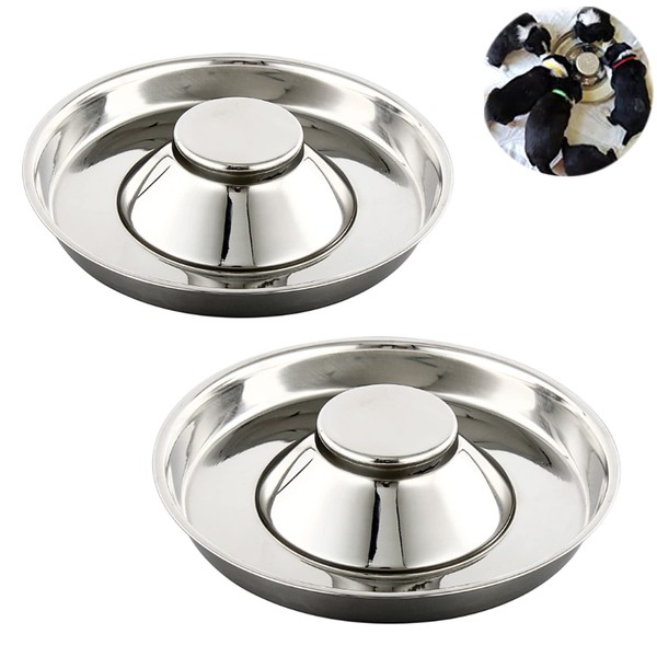 Yudansi Stainless Steel Puppy Weaning Bowls,Cat Bowls for Food Water,